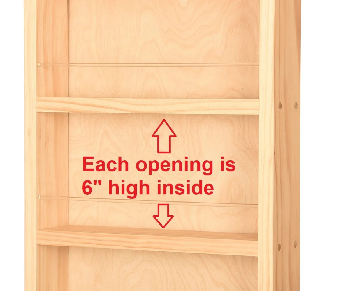 Minos Primed Gray On the Wall Spice Rack 69"h x 11"w x 3.5"d