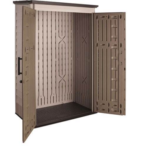 Outdoor Storage Shed, 52 Cu.Ft., Weather-Resistant, Lockable Doors