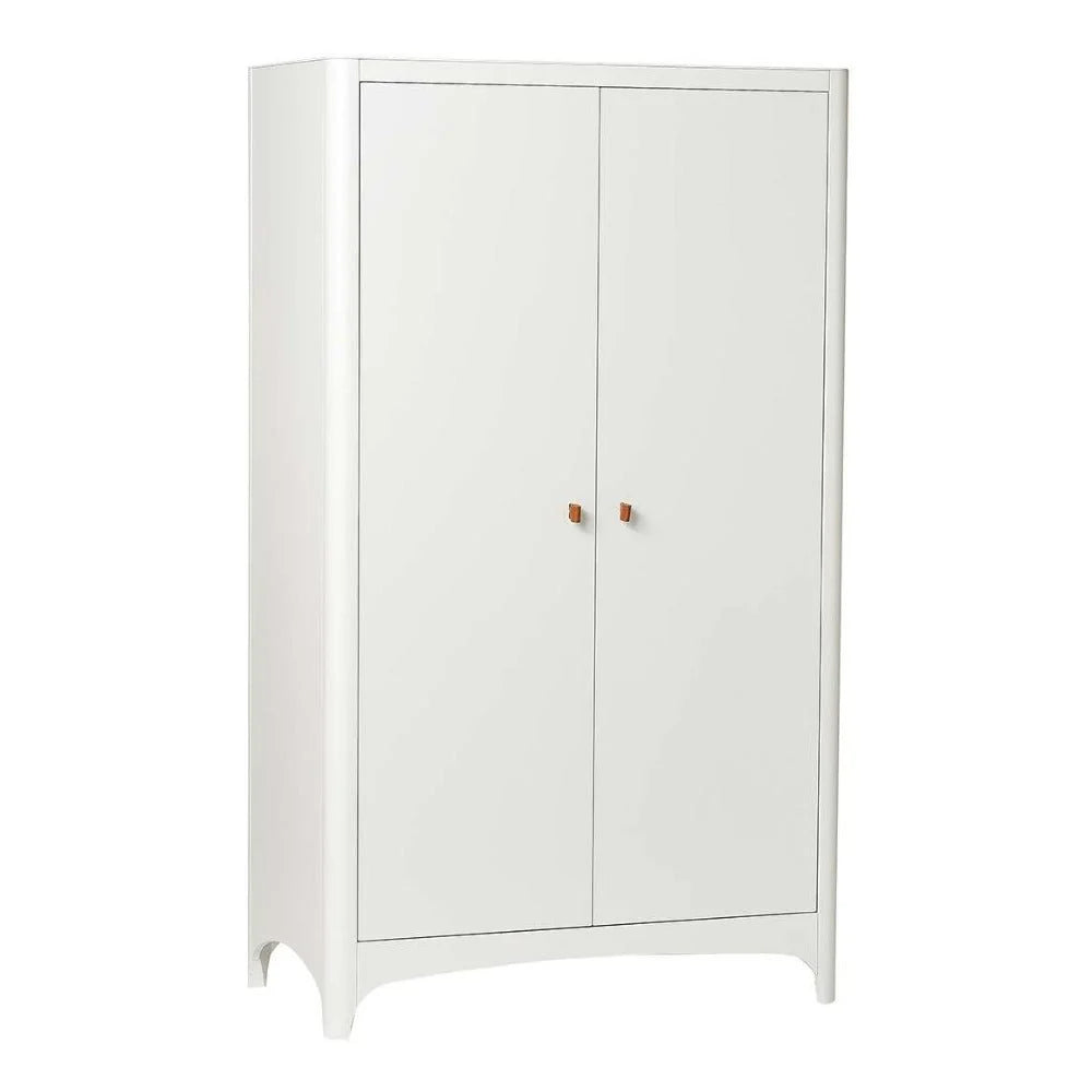 Armoire enfant blanche avec penderie et étagères amovibles