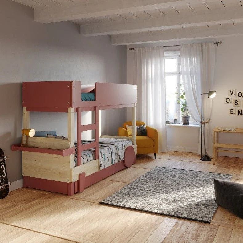 Lit enfant évolutif 90x190 cm avec tiroir-lit et sommier inclus