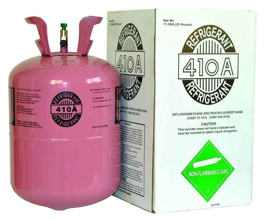 R-410A Refrigerant 25 lb Cylinder - HVAC Air Conditioning Refrigerant