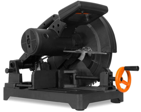 15 Amp 14-Inch Aluminum Base Chop Saw - Heavy Duty Metal Cutting Saw with Carbide Blade & Quick Release Vise