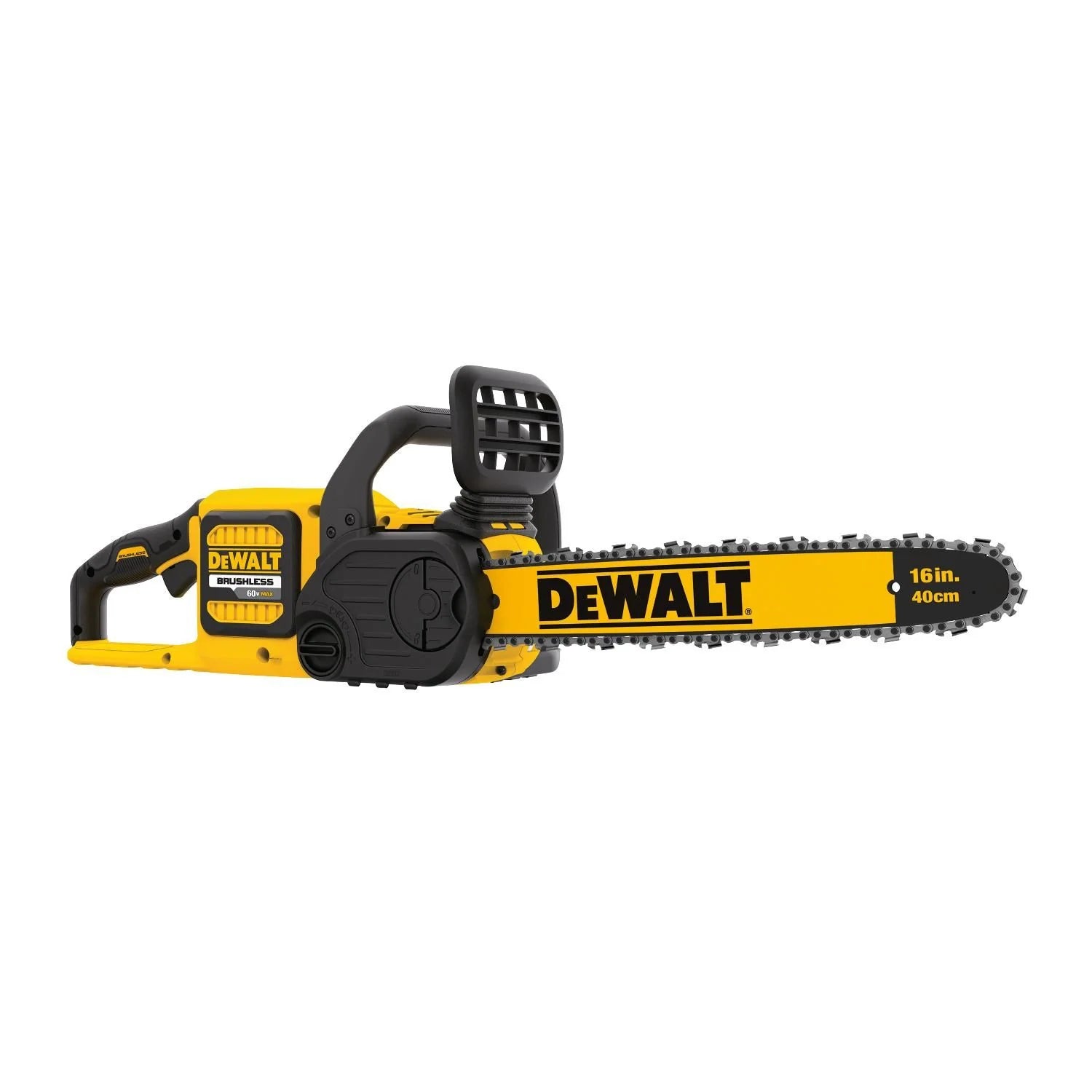 Tronçonneuse sans fil 60V avec guide-chaîne 40 cm, moteur haute performance et frein de chaîne