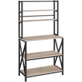 Easyfashion 16"W x 35.5"D x 64.5"H 5-Shelf Freestanding Shelves, Gray