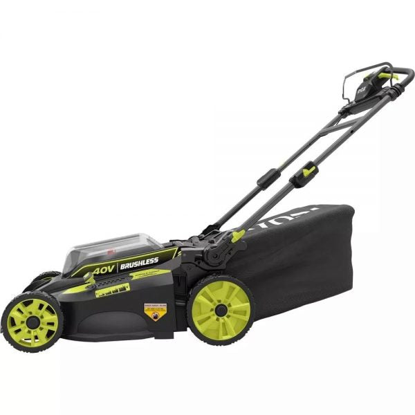 40V Brushless Cordless Lawn Tool Combo Kit - Self Propelled Mower String Trimmer and Blower with Batteries