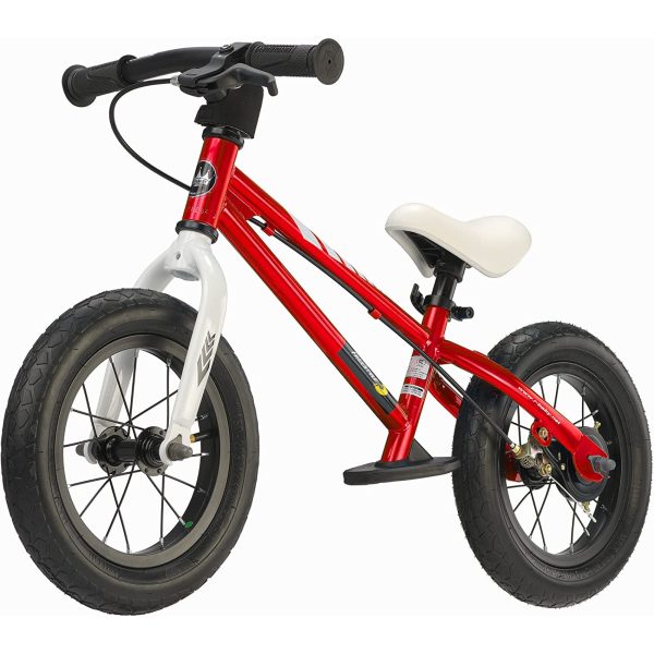 RoyalBaby Freestyle 12-Inch Balance Bike for Kids Ages 2-5, Lightweight Steel Frame Toddler Bike with Hand Brakes, Footrest & Training Wheels