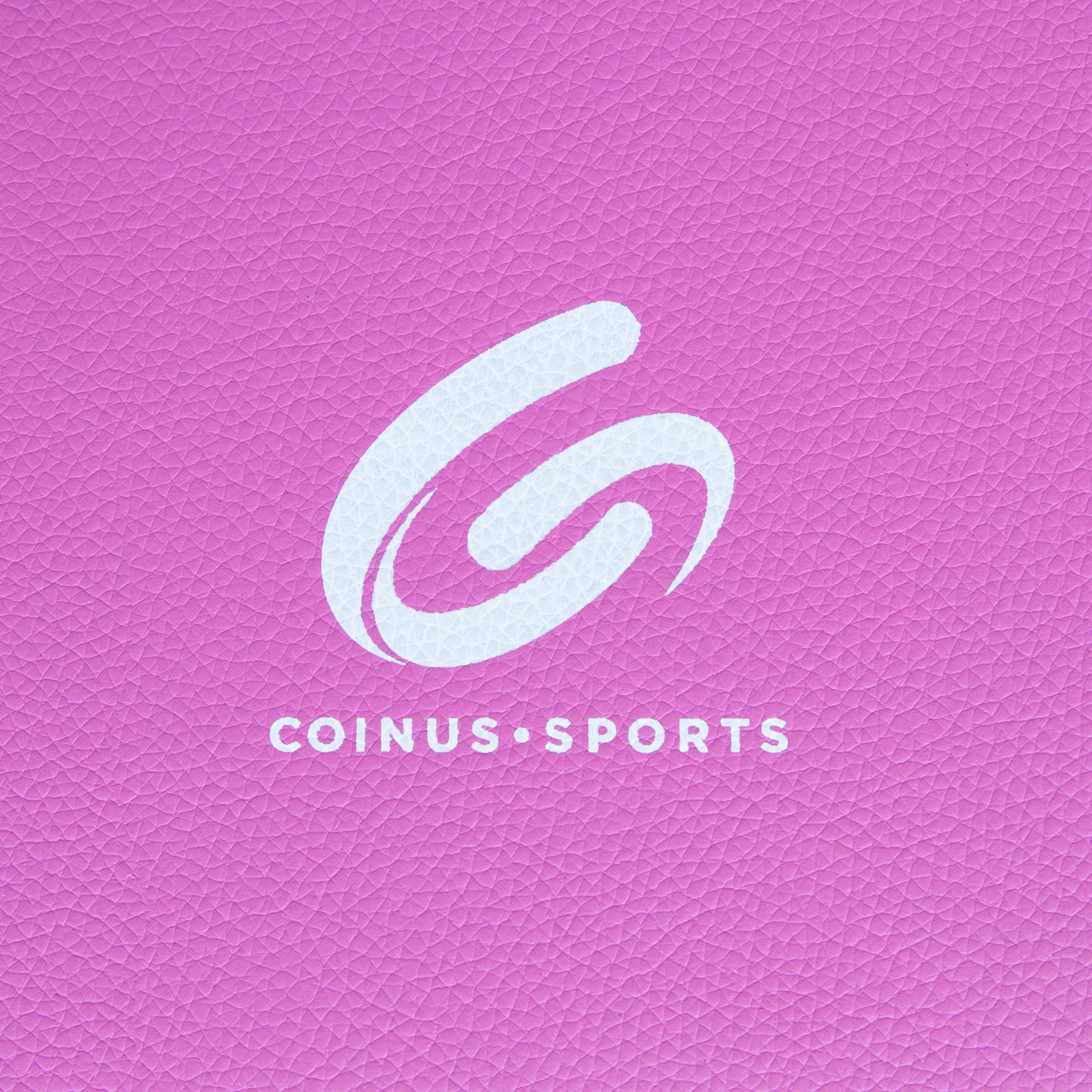 Coinus Sports Tri-Fold Gymnastics Exercise Mat with Handles, 6' x 2' x 2", Pink