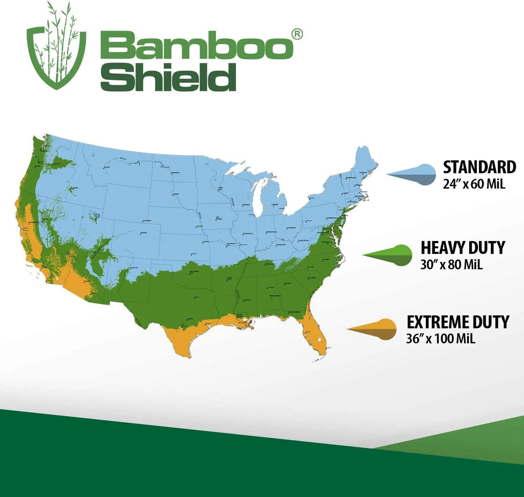 40 feet Long x 24 inch x 60 mil - Bamboo Root Barrier/Water Barrier