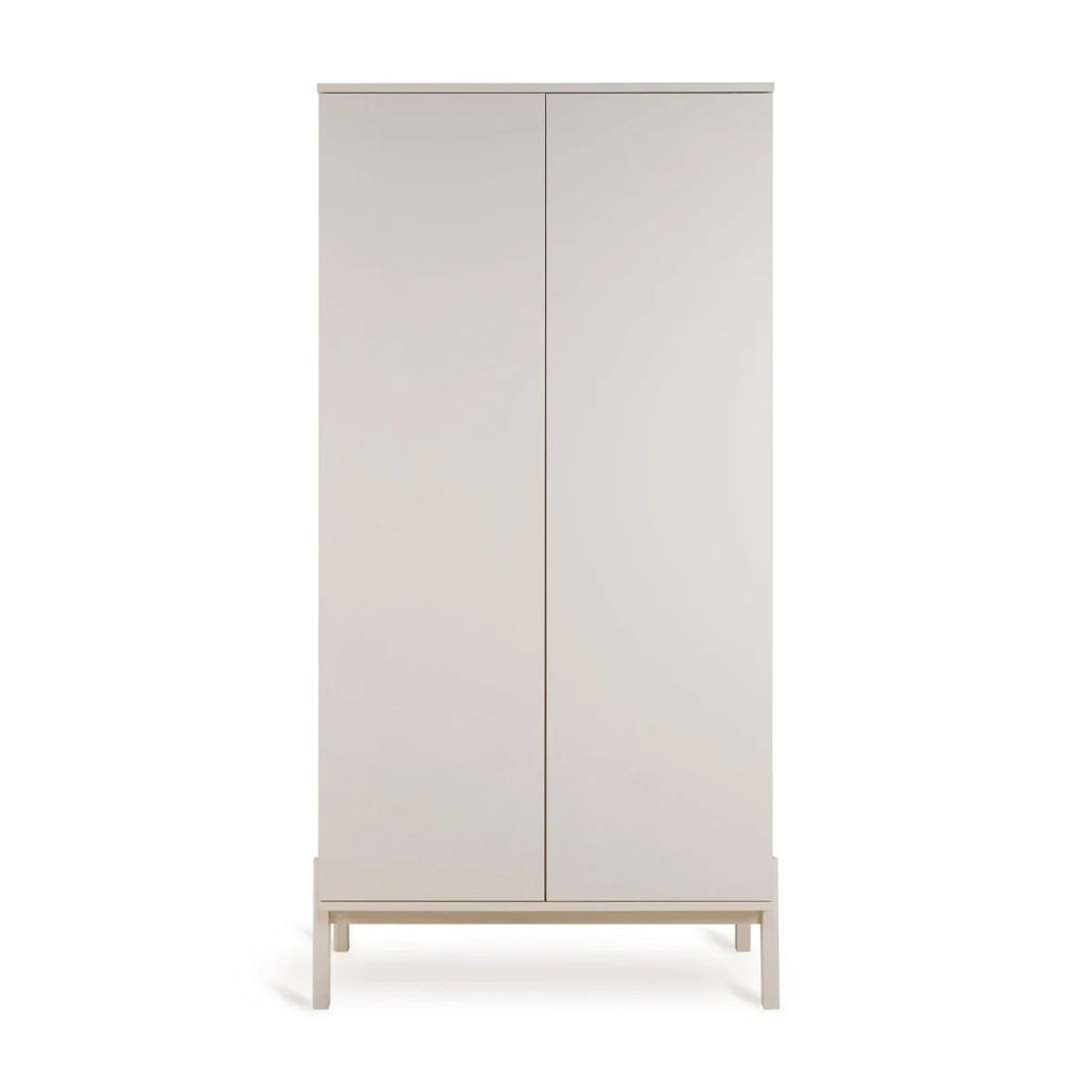 Armoire enfant argile 2 portes avec penderies et rangement modulable