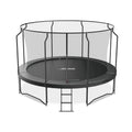 ACON Air Round Trampoline with Premium Net and Ladder, Black, 14.00" x 14.00" x 9.20"
