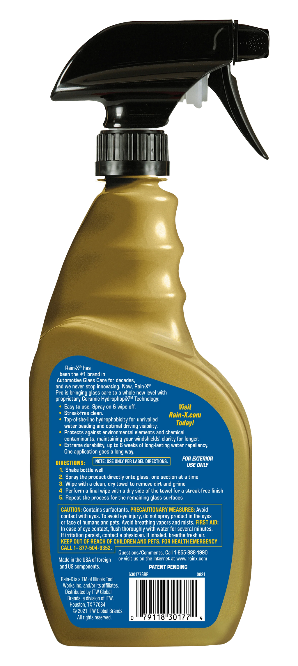 Rain-X® Pro Cerami-X 2-in-1 Glass Cleaner and Water Repellent 23oz - 630177SRP