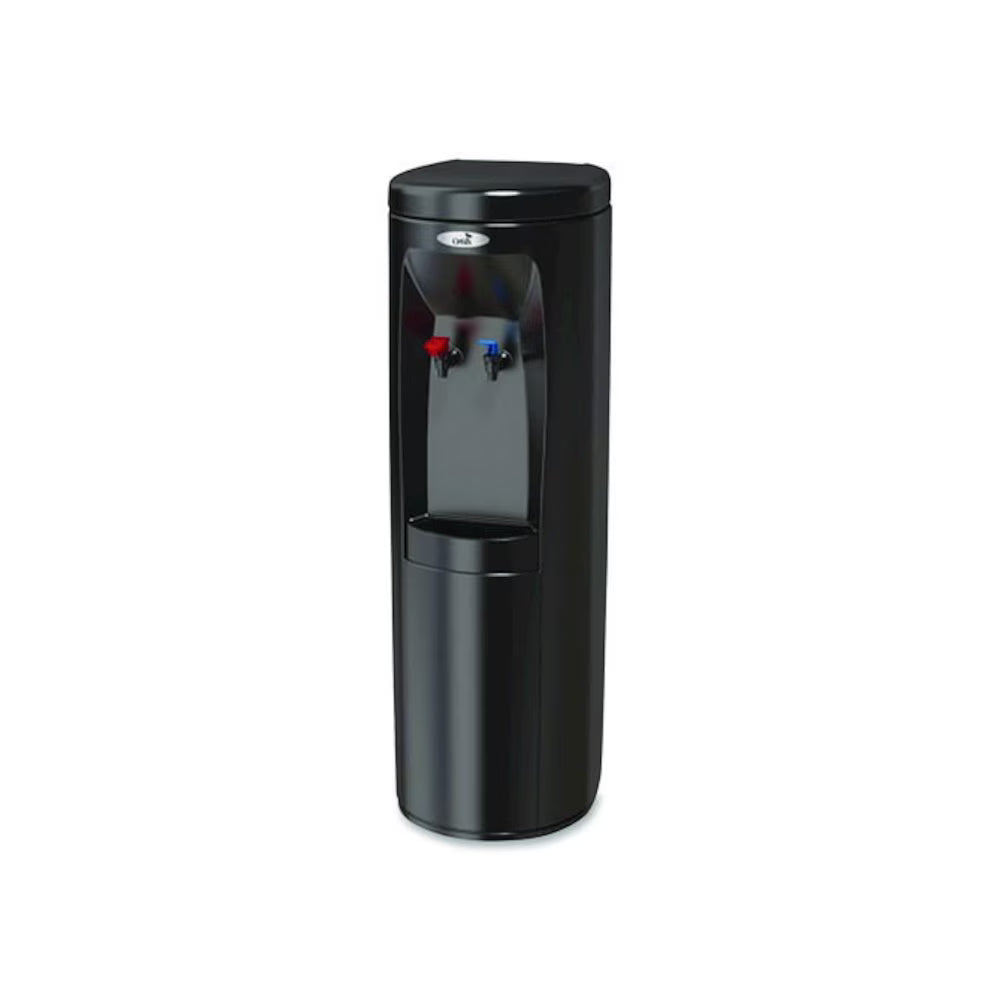 Oasis Atlantis Hot and Cold Water Dispenser, 1.4 gal, 12.8 x 13 x 40.5, Black