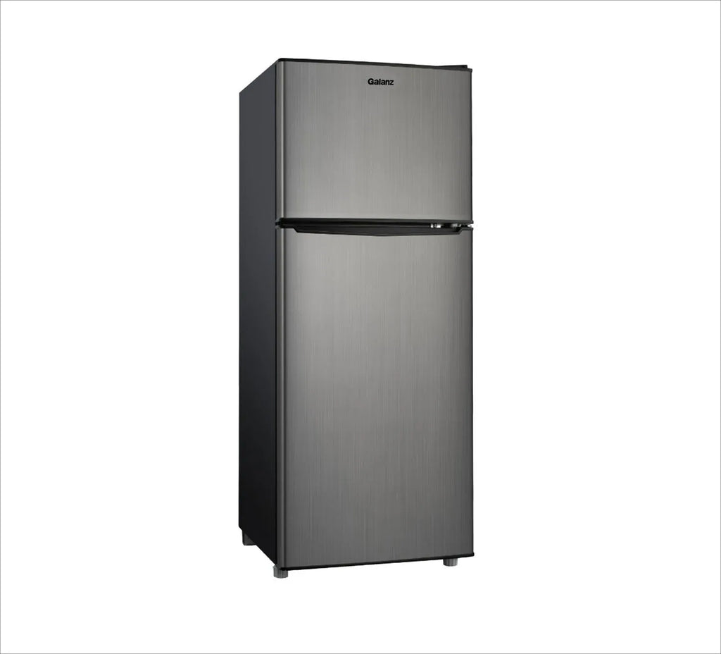 4.6 Cu. Ft. 2 Door Mini Refrigerator with Freezer - Stainless Steel Compact Fridge with Interior Light