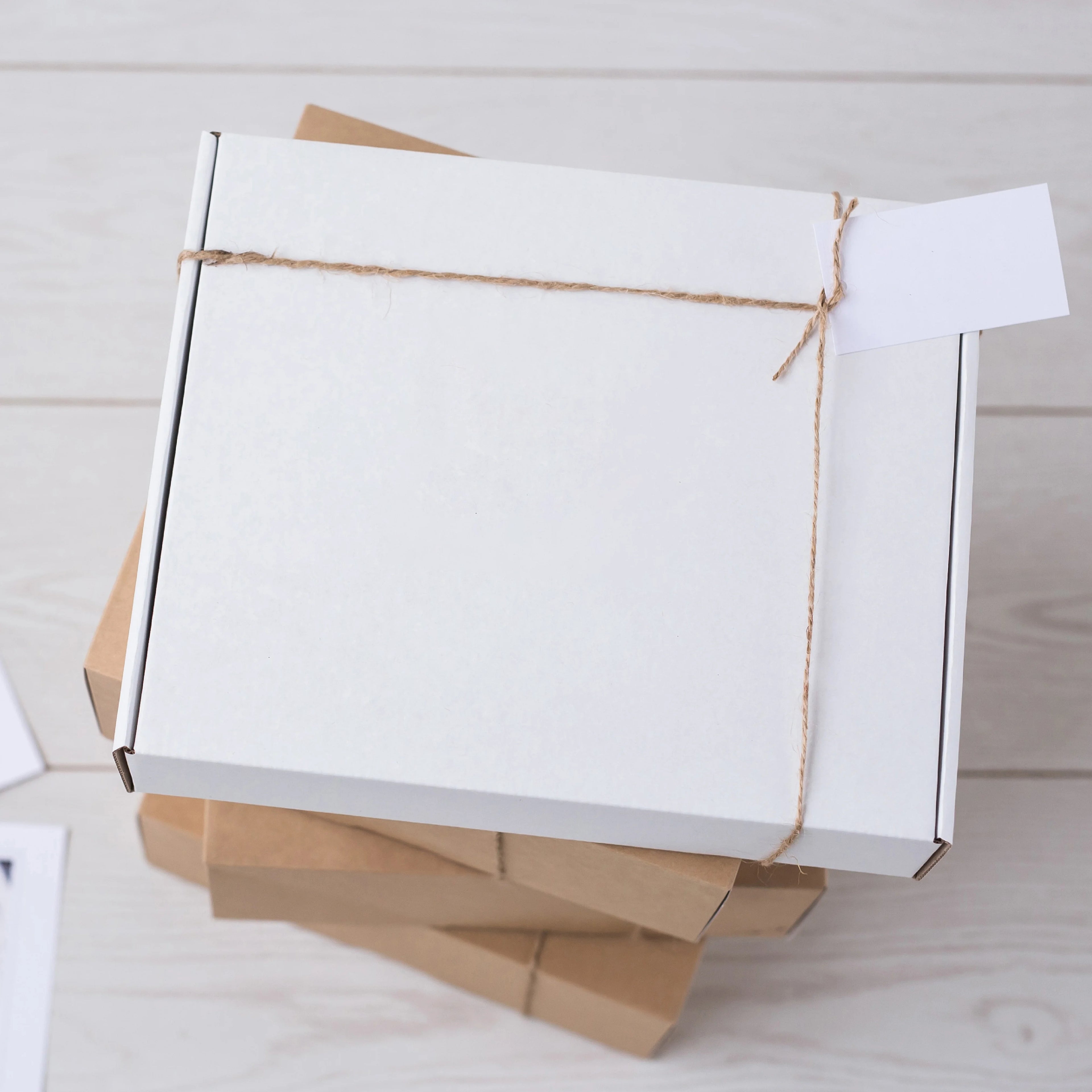 SSBM 16" x 16" x 4" ECT-32B White Literature Shipping Mailers 25/Case