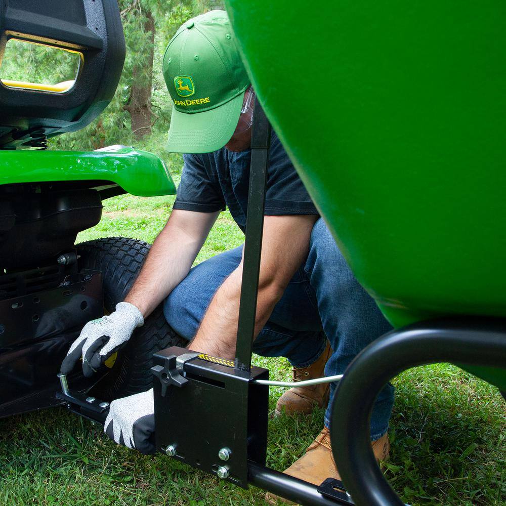 175 lb Tow-Behind Broadcast Spreader with Poly Hopper, Adjustable Flow Control for Lawn Tractors