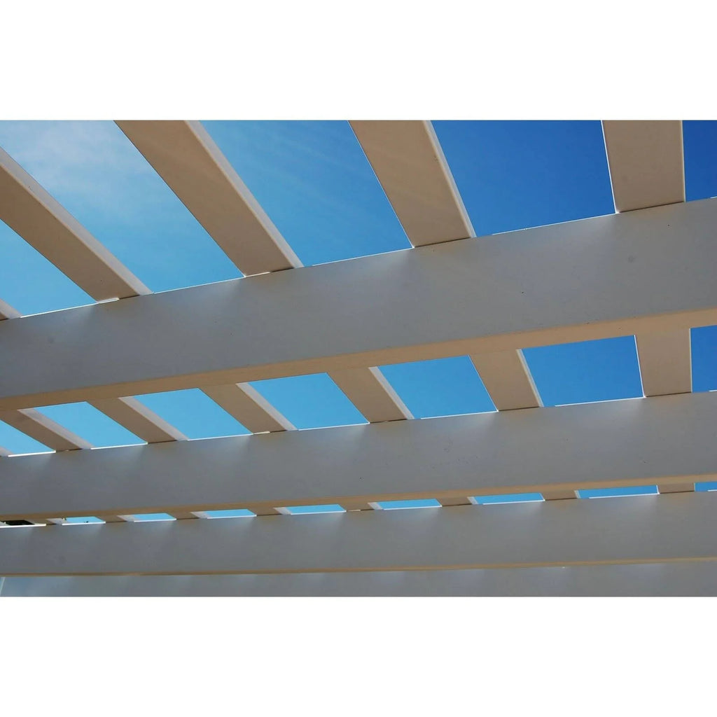 DuraTrel Princeworth 106" W x 106"D x 96"H White Vinyl Pergola