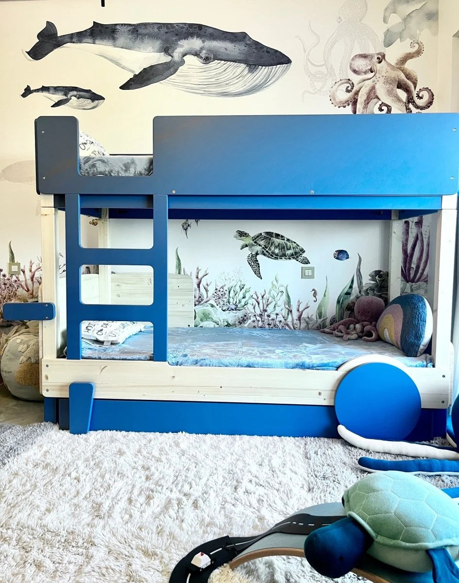 Lit enfant évolutif 90x190 cm avec tiroir-lit et sommier inclus