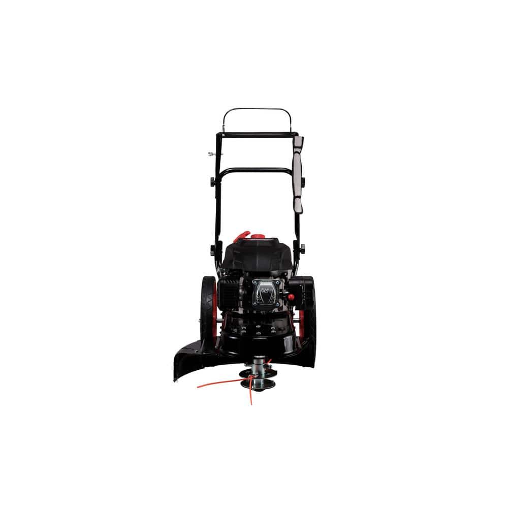 22-Inch 173cc Gas Walk-Behind String Trimmer Mower - Wheeled Brush Cutter with Powerful Engine