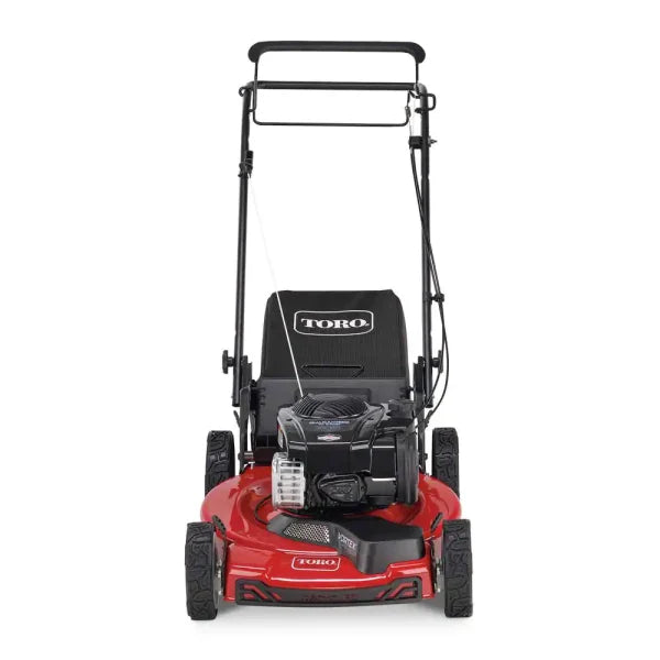 22-Inch Gas Self-Propelled Lawn Mower - Front-Wheel Drive High-Wheel Mower with Grass Collection Bag