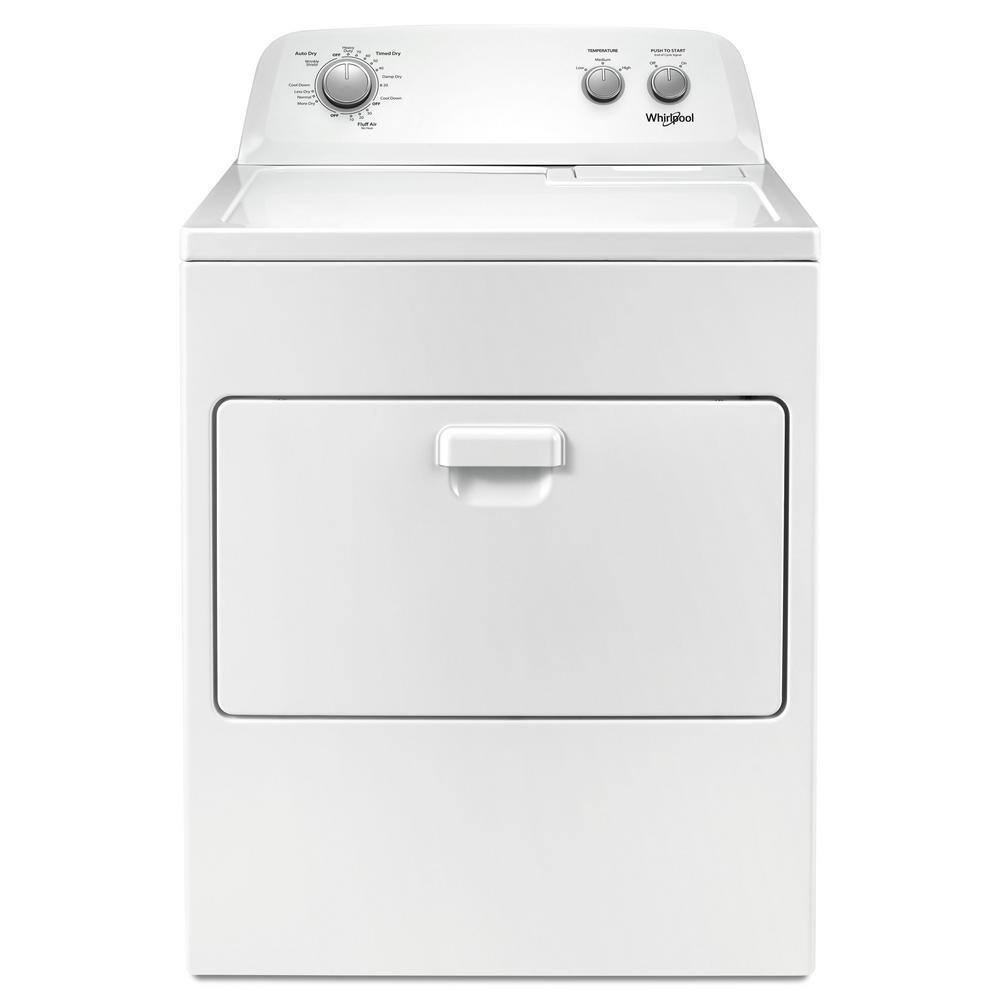 Top Load Electric Dryer with AutoDry System - Large Capacity Clothes Dryer with Wrinkle Shield & Hamper Door