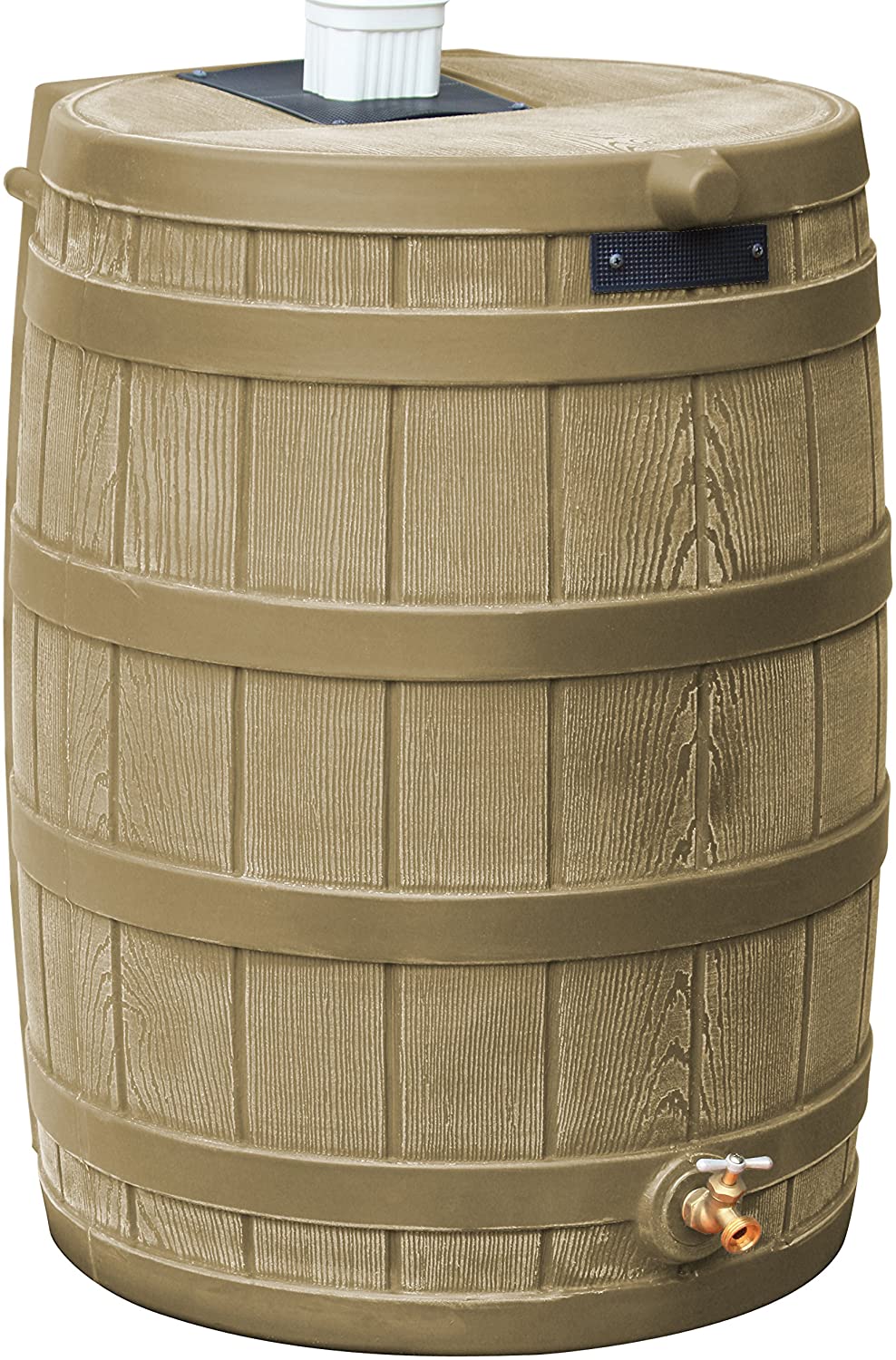 Good Ideas Rain Wizard 50 Gallon Rain Barrel - Plastic Outdoor Water Storage Collector