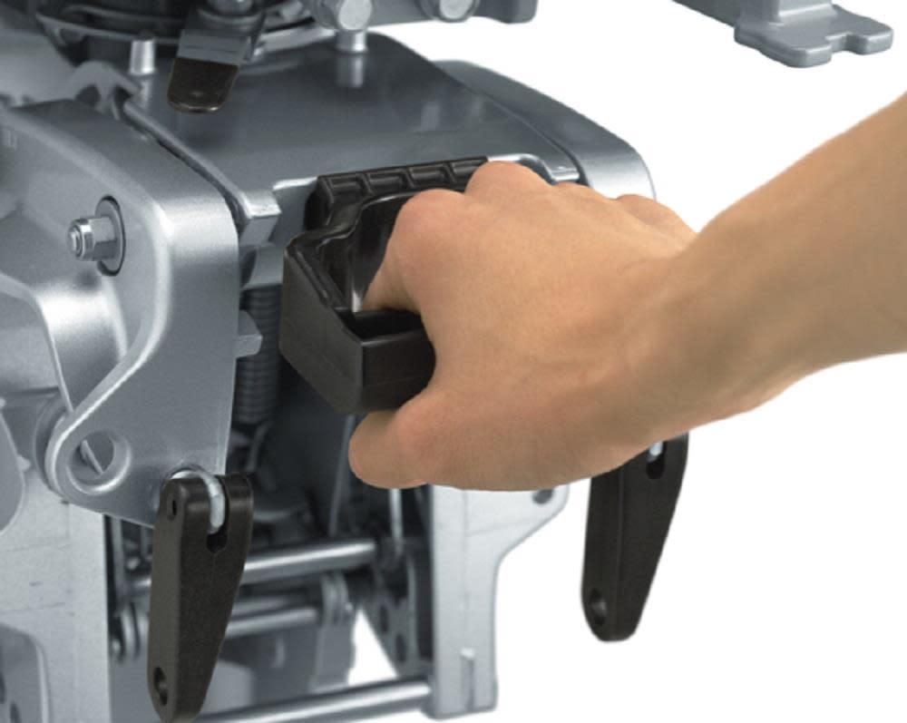 8 HP 4-Stroke Outboard Motor with Throttle Grip and Power Tilt, Portable Boat Engine