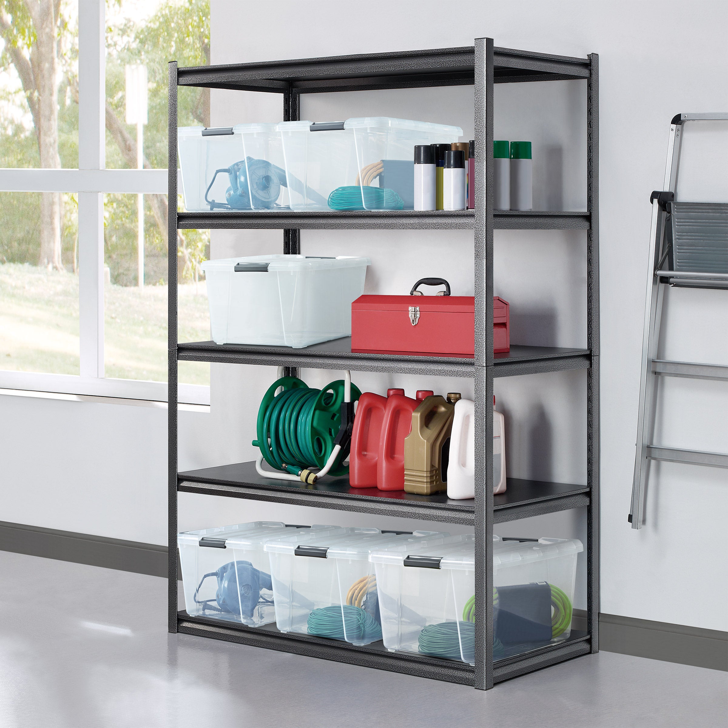 Gorilla Rack Z-Beam 5-shelf Steel Storage Rack, 48“ x 24“ x 72'