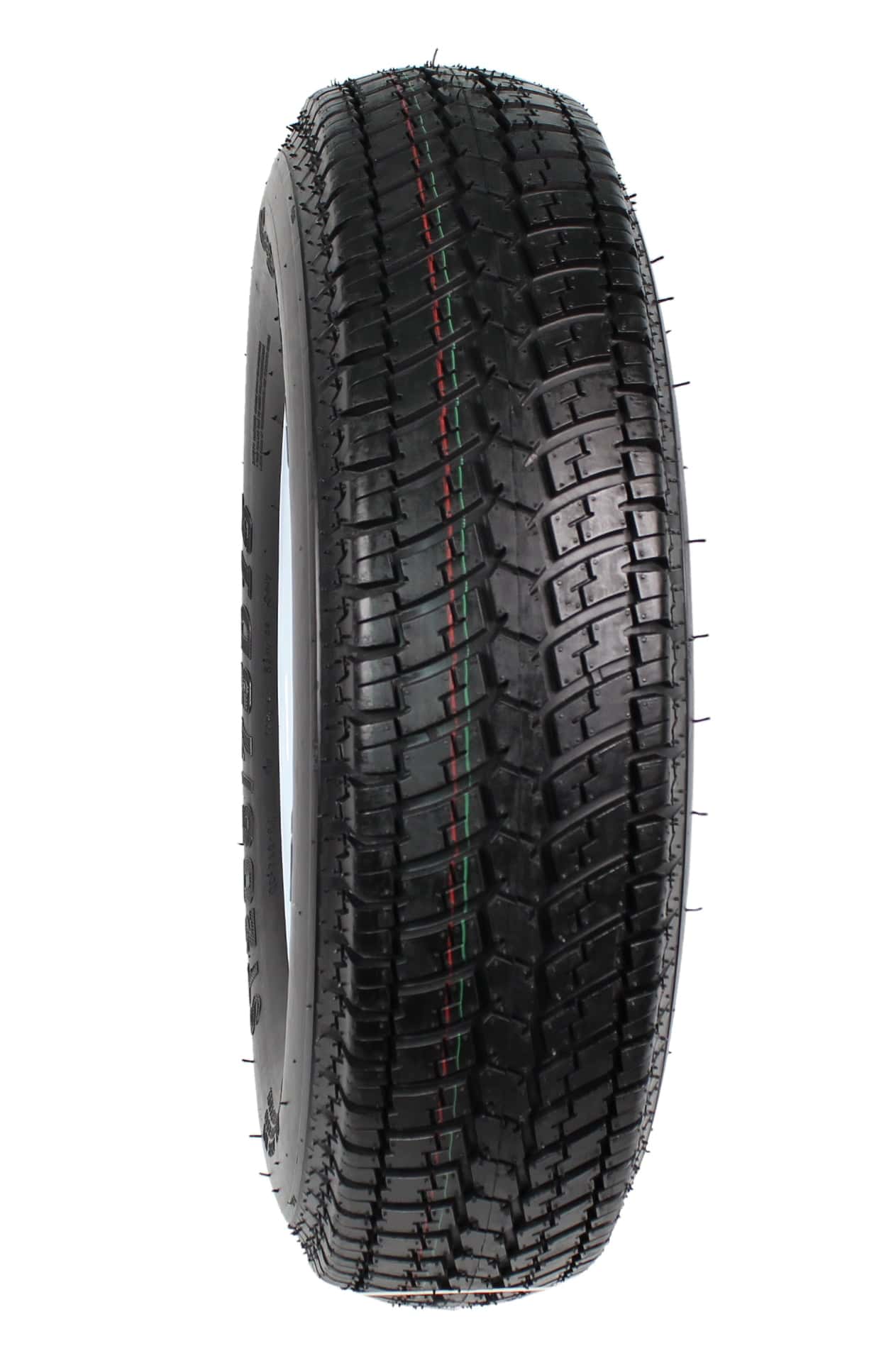 2-Pack ST205/75D15 Trailer Tires with 15-Inch White Spoke Rims, Load Range C, 5-Lug Wheel