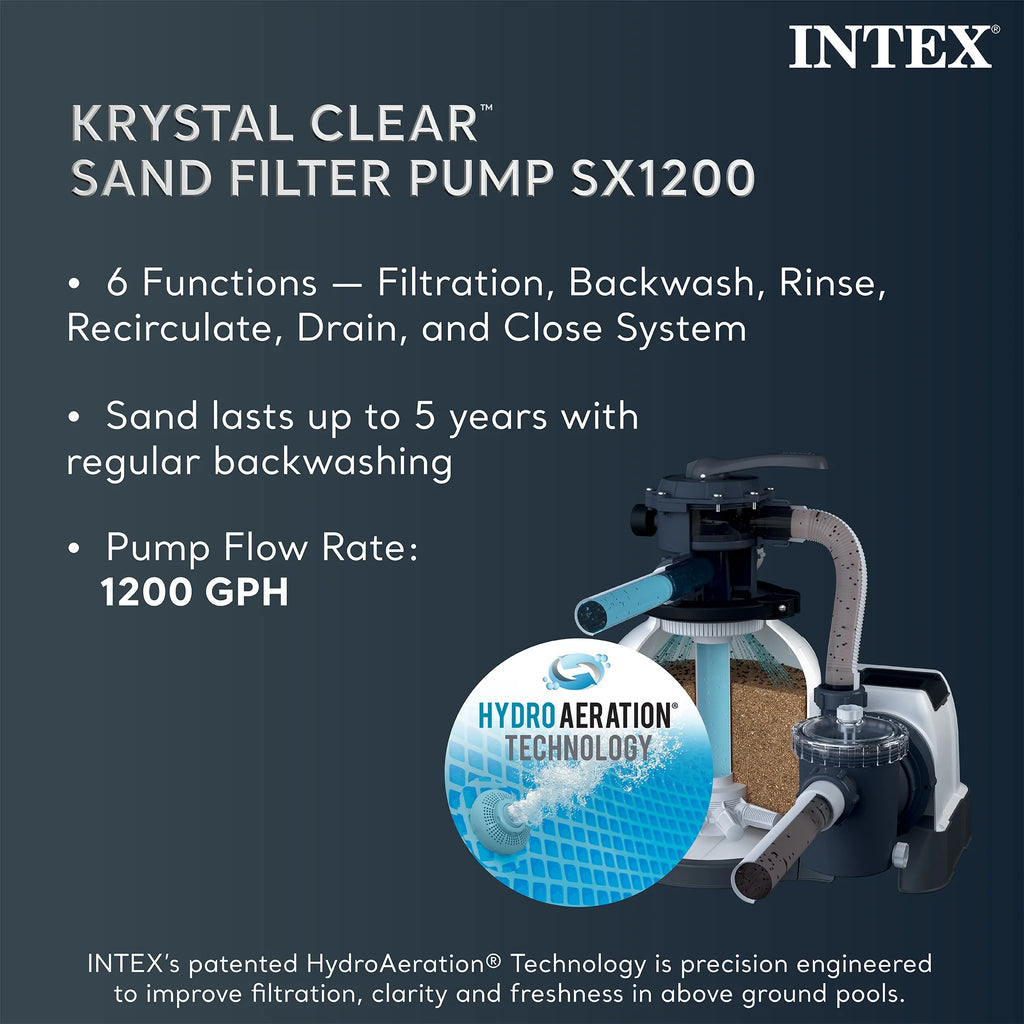 INTEX 18ft x 9ft x 52in Ultra XTR Above Ground Pool and Solar Pool Cover