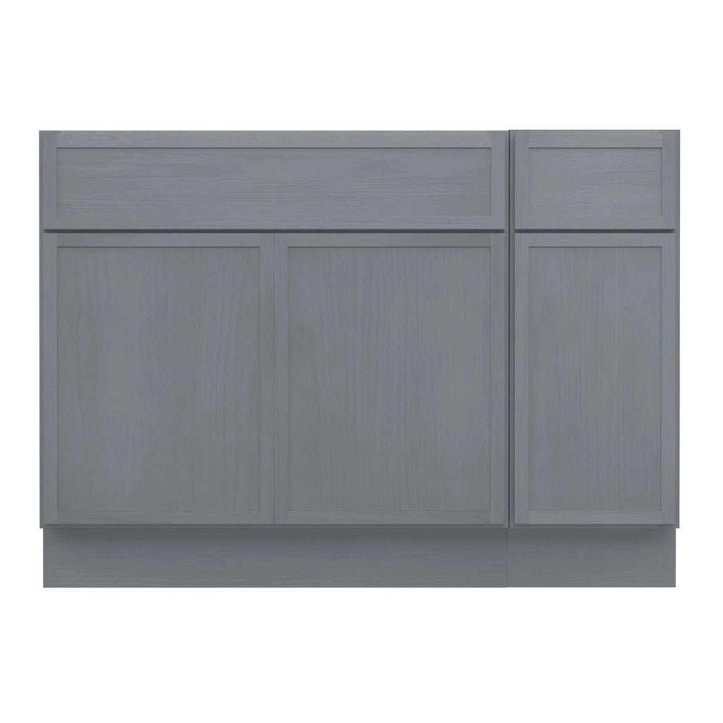 45 in. W x 21 in. D x 32.5 in. H Bath Vanity Cabinet without Top in Brown