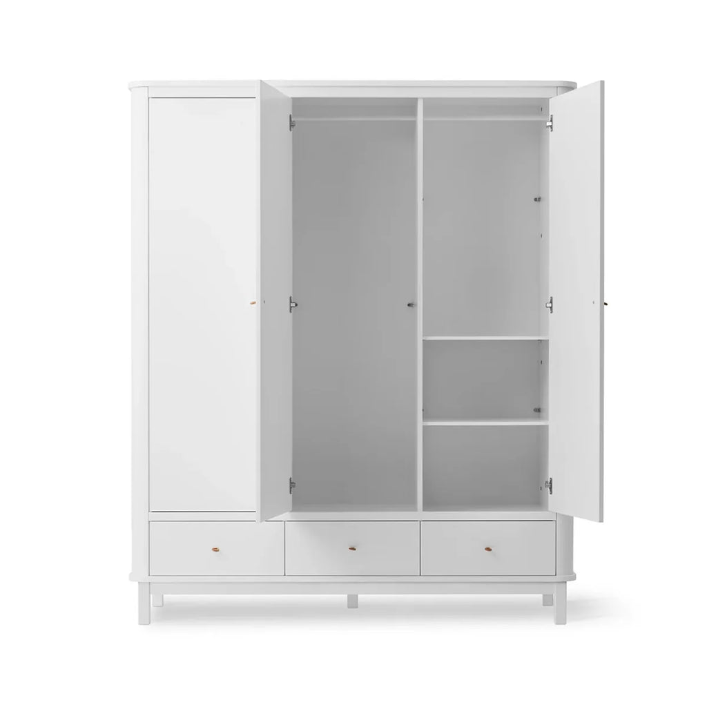 Armoire enfant avec penderie, tiroirs et étagères modulables