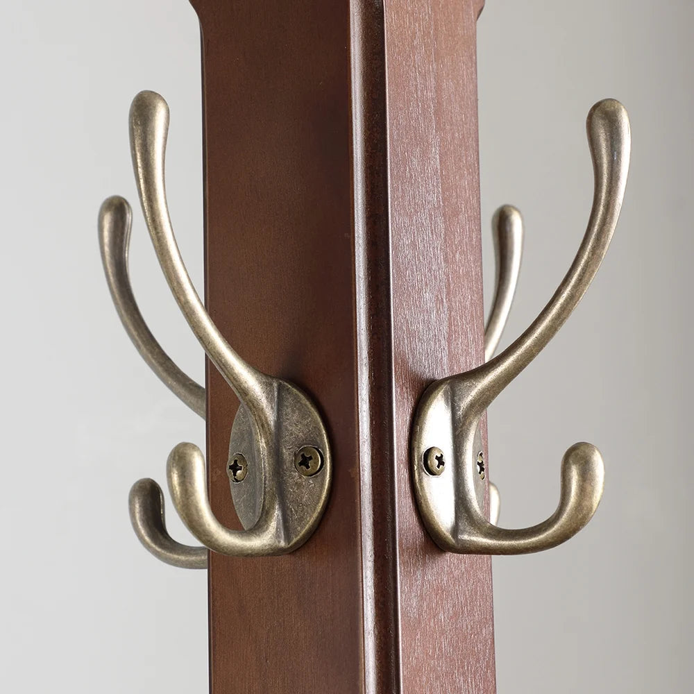 CT17088 Windsor Coat Rack, Walnut 18" W x 18" D x 18" H
