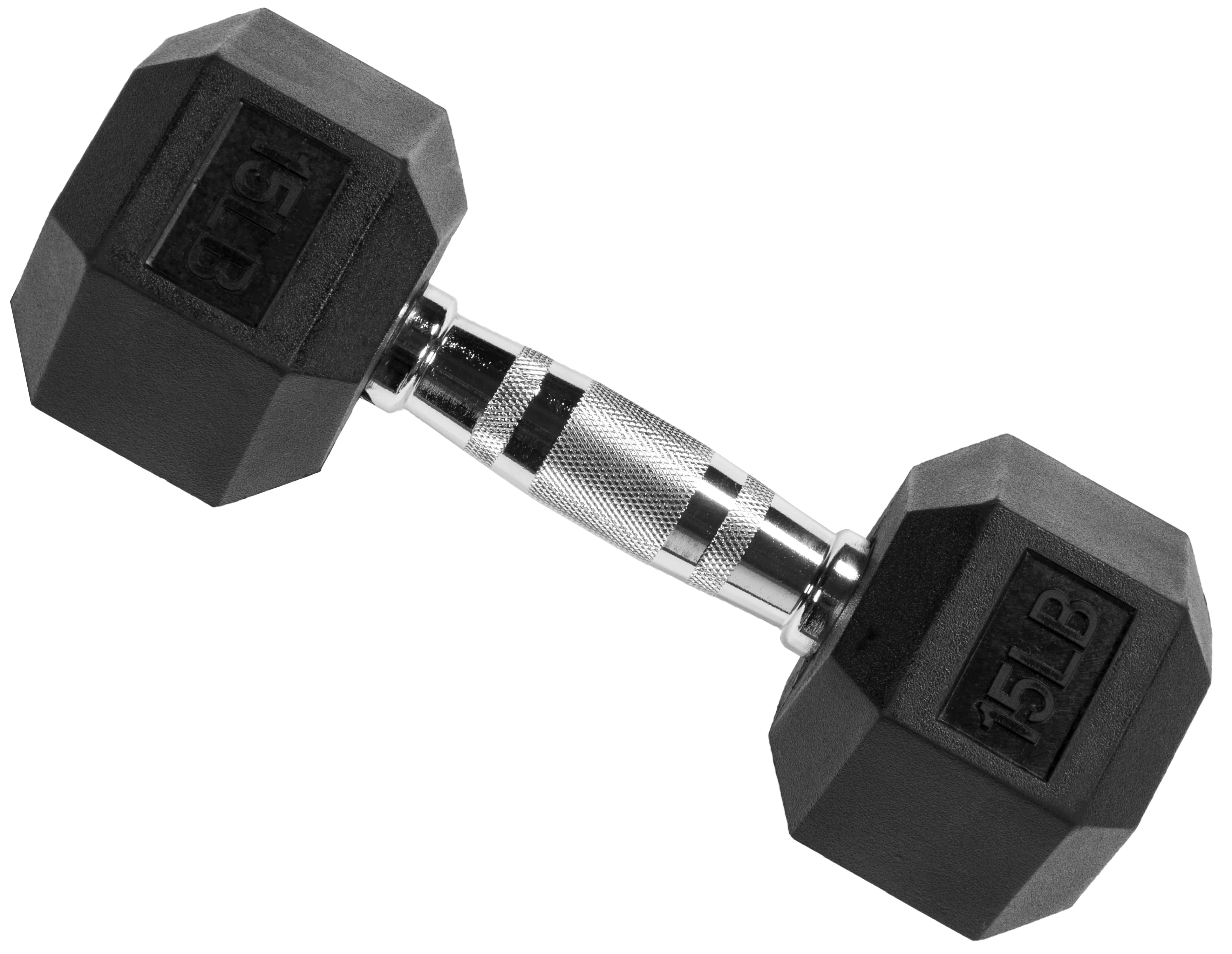 BalanceFrom Non Slip Grip Rubber Hex Dumbbell Set, 5.00 x 12.00 x 5.00 in