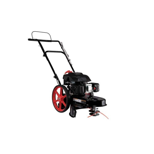 22-Inch 173cc Gas Walk-Behind String Trimmer Mower - Wheeled Brush Cutter with Powerful Engine