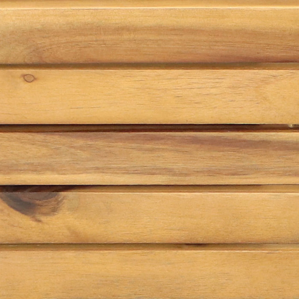 Sunnydaze 24.25" x 25" x 30.5" Natural Acacia Wood Rectangular Raised Garden Bed with Shelf