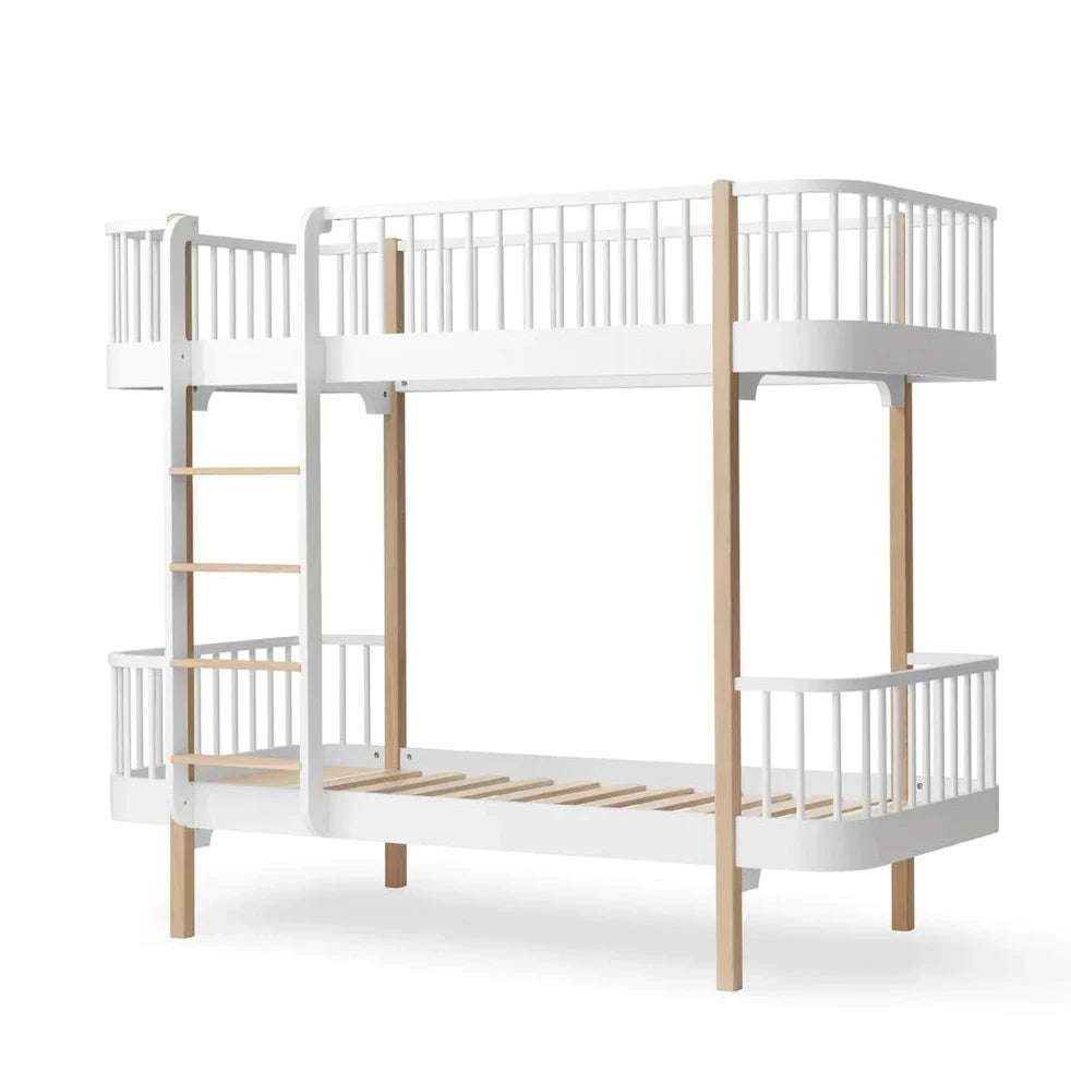 Lit superposé enfant 90x200 cm en bois avec design scandinave