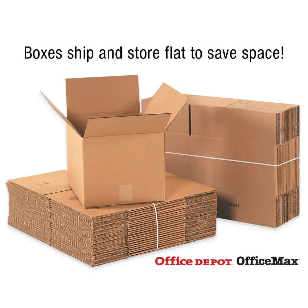 Office Depot? Brand Side Loading Boxes 14" x 4" x 68", Bundle of 10