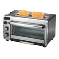 2-in-1 Oven and Toaster Combo - Extra Wide Slot Toaster with Countertop Pizza Oven