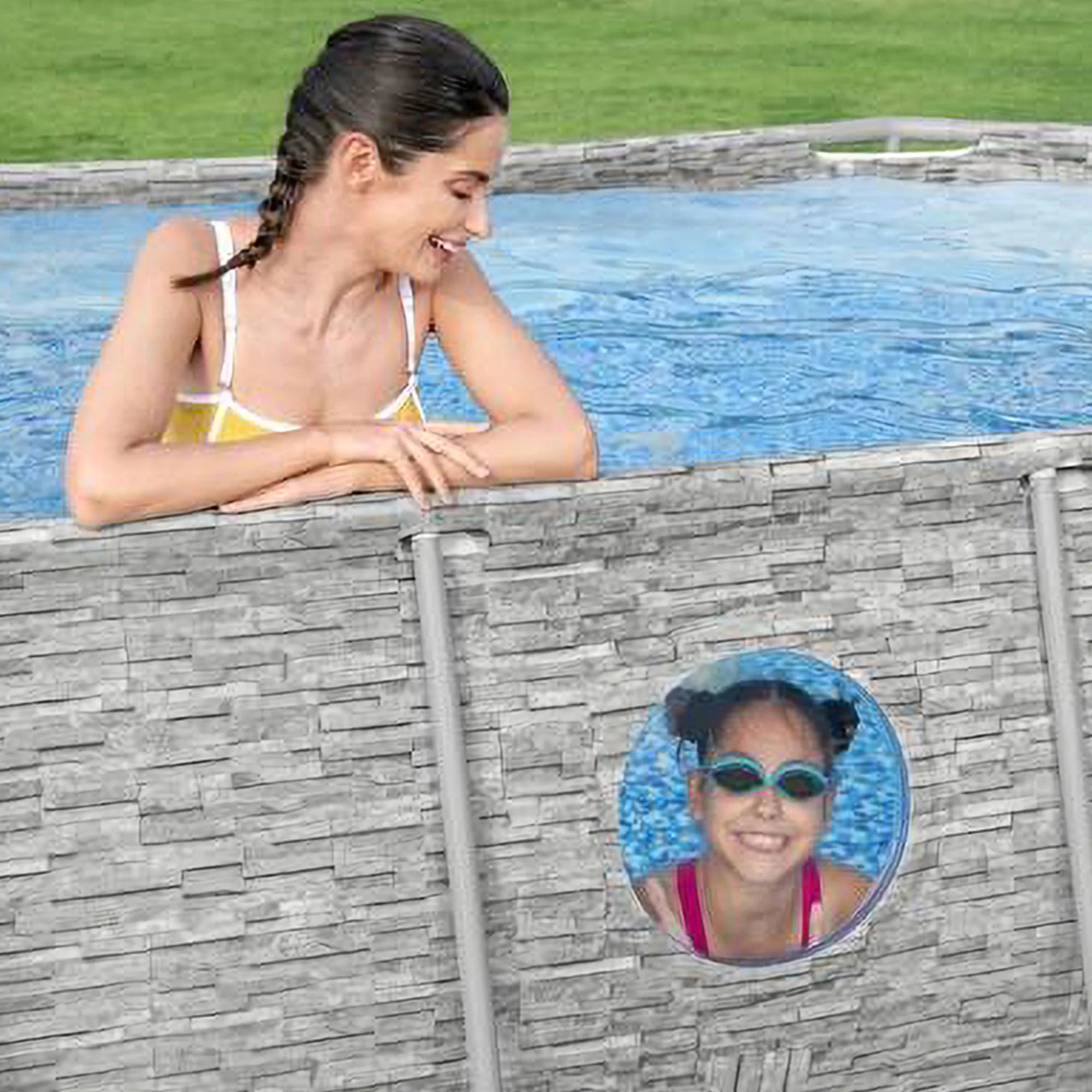 Bestway Power Steel Swim Vista 14' x 8'2" x 39.5" Above Ground Pool Set