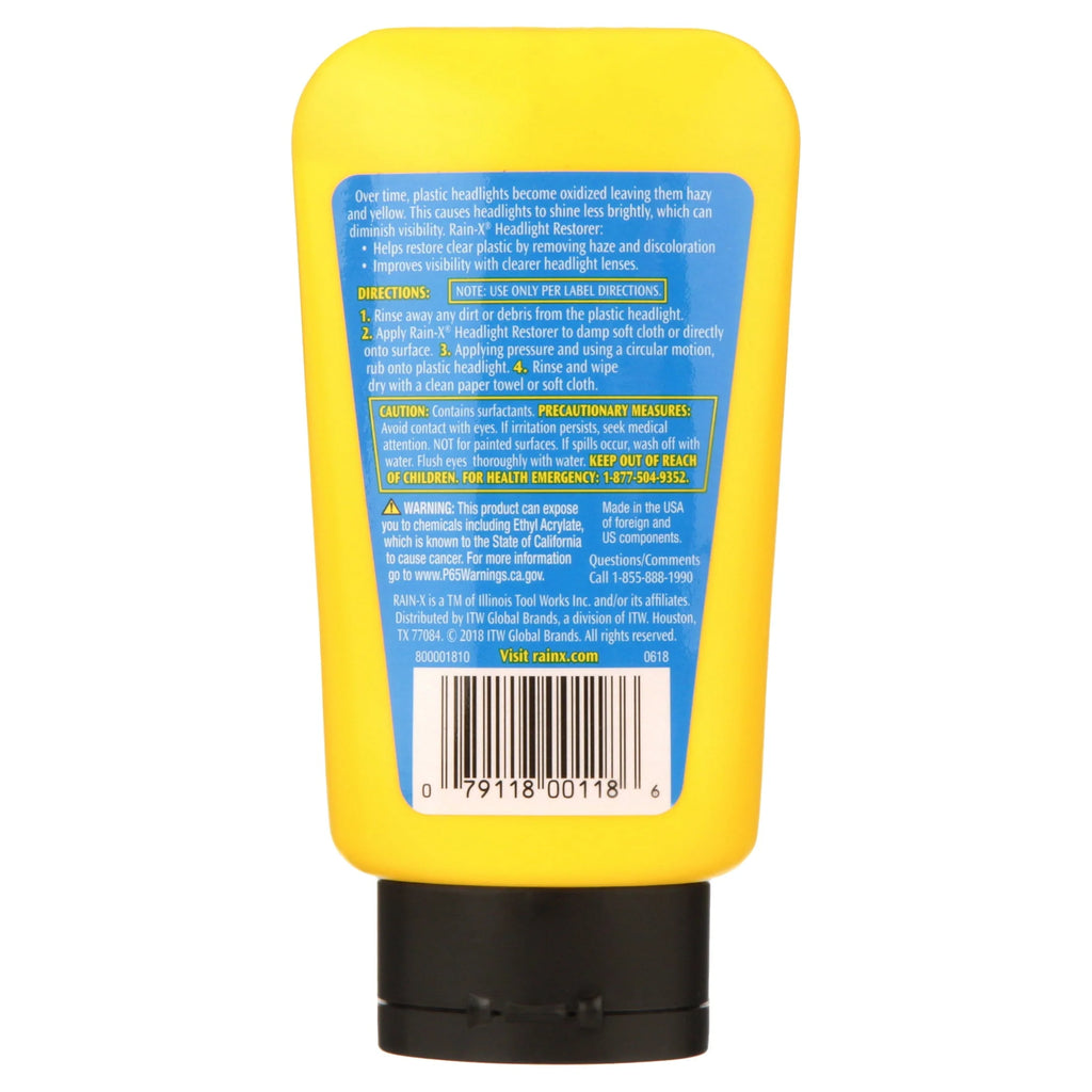 RAIN X HEADLIGHT RESTORER 5OZ