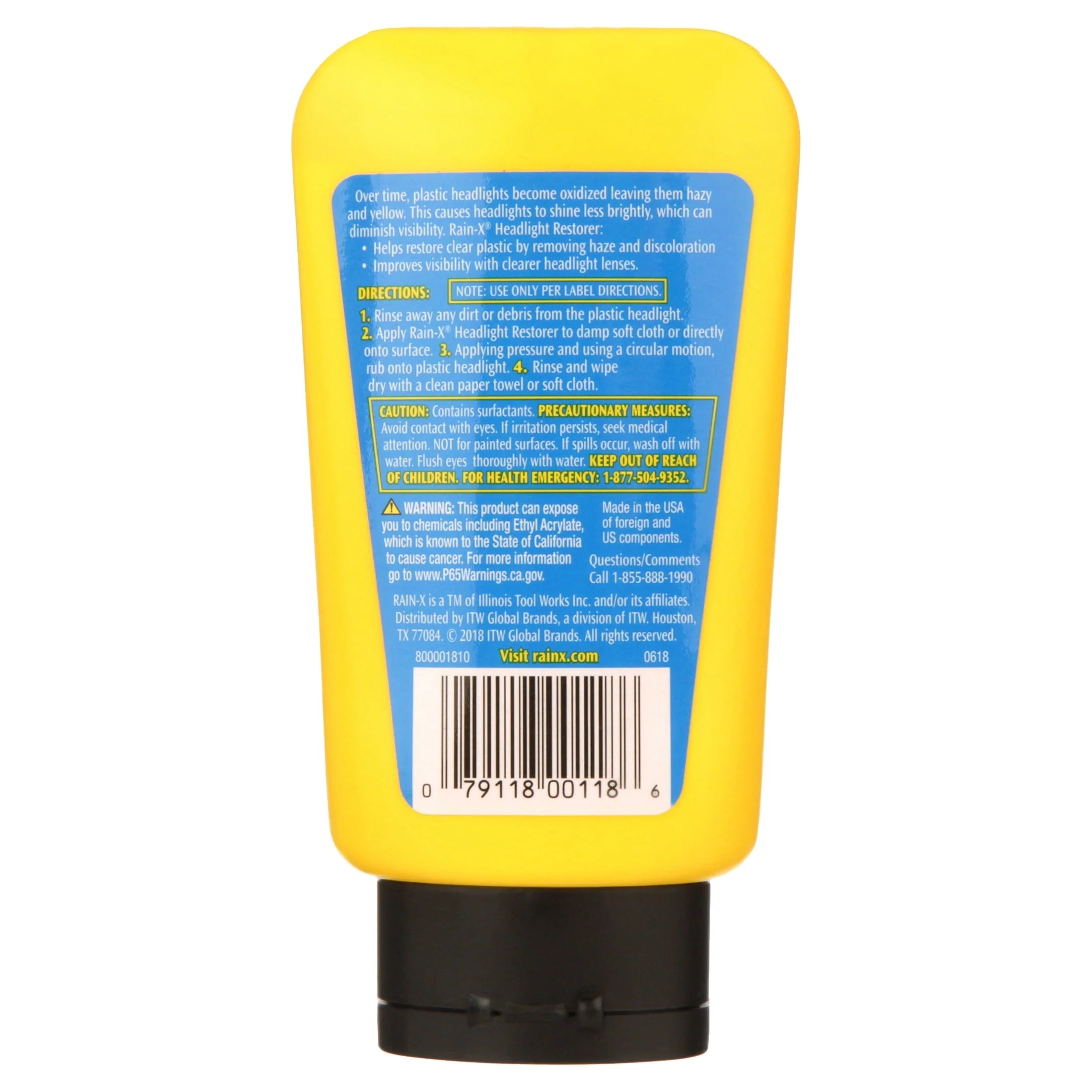 RAIN X HEADLIGHT RESTORER 5OZ