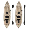 10 ft Fishing Kayak - Sit On Top Angler Kayak with Padded Seat, Rod Holders & Storage Hatches