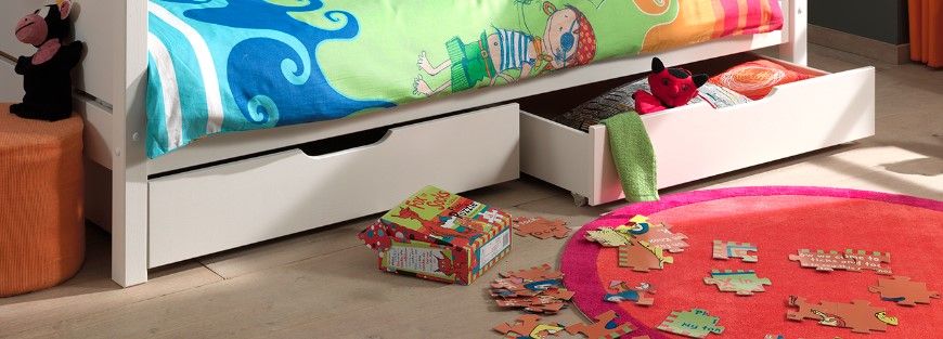 Lit superposé enfant blanc 90x200 cm hauteur 140 cm en pin massif avec sommier