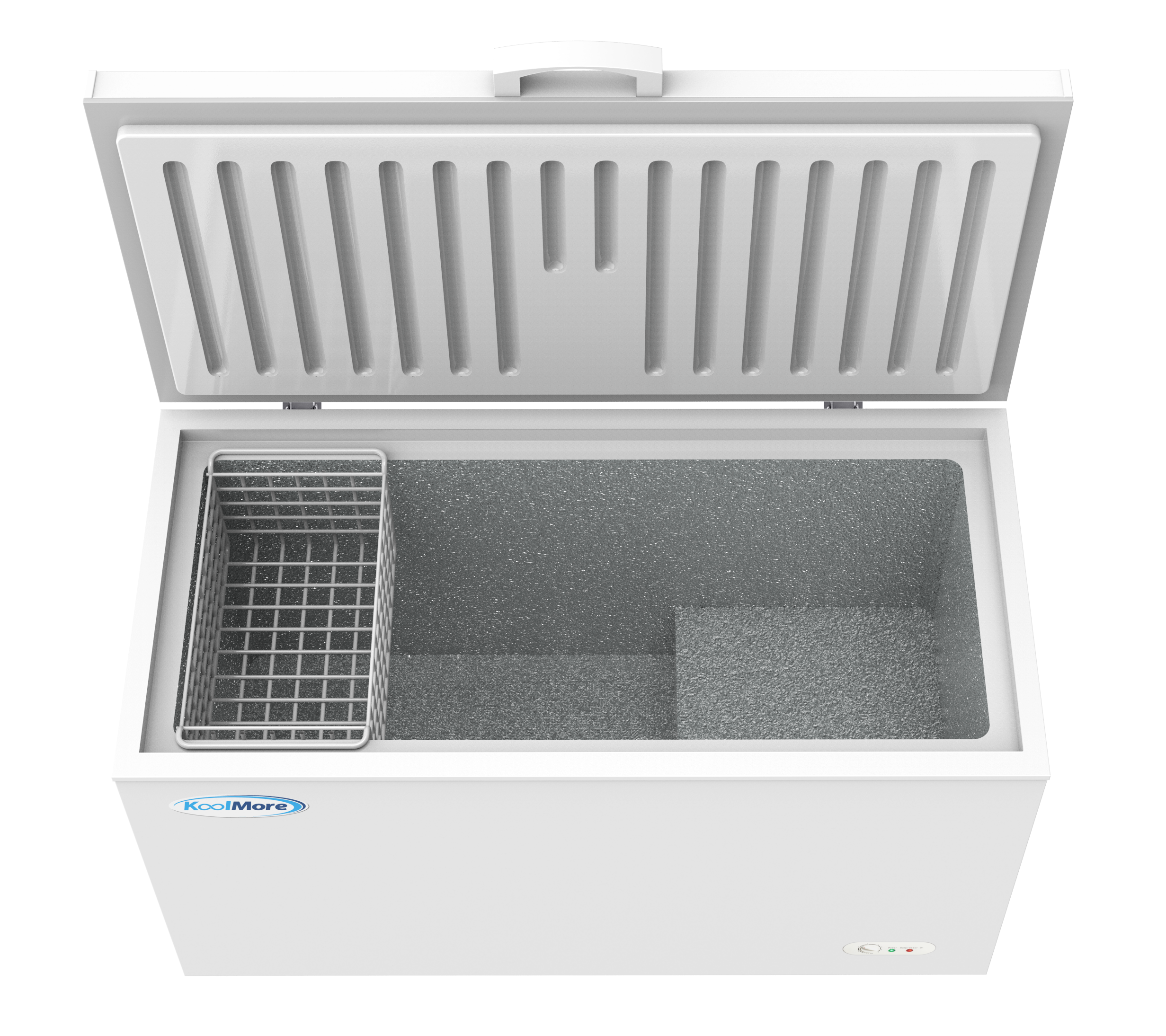 16 Cu. Ft. Chest Freezer with Lock - Deep Freezer with 2 Storage Baskets, Wheels & Adjustable Temperature Control