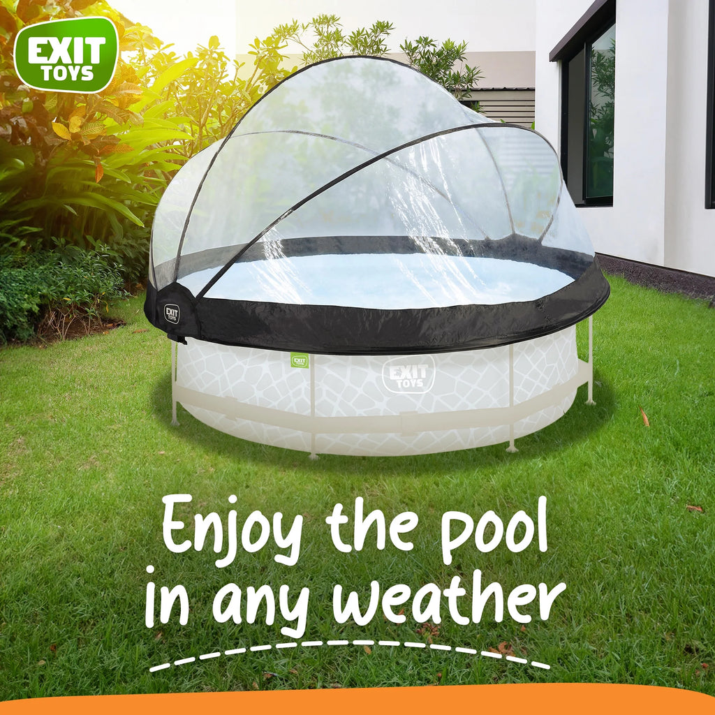 EXIT Toys UV Resistant Pool Covers, PVC Transparent, 104" x 104" x 55"