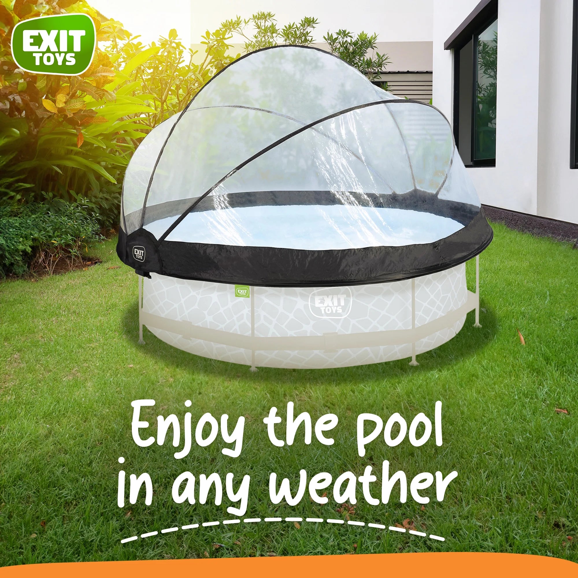 EXIT Toys UV Resistant Pool Covers, PVC Transparent, 104" x 104" x 55"
