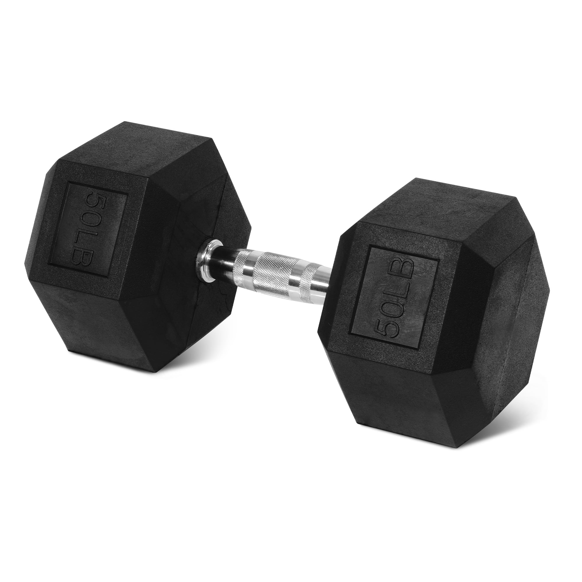 BalanceFrom Non Slip Grip Rubber Hex Dumbbell Set, 5.00 x 12.00 x 5.00 in