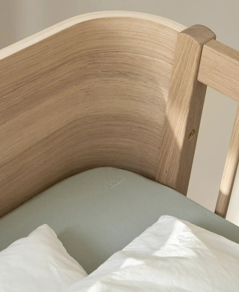 Mini+ Wood Lit superposé mi-haut enfant 68x162 cm avec rangement intégré