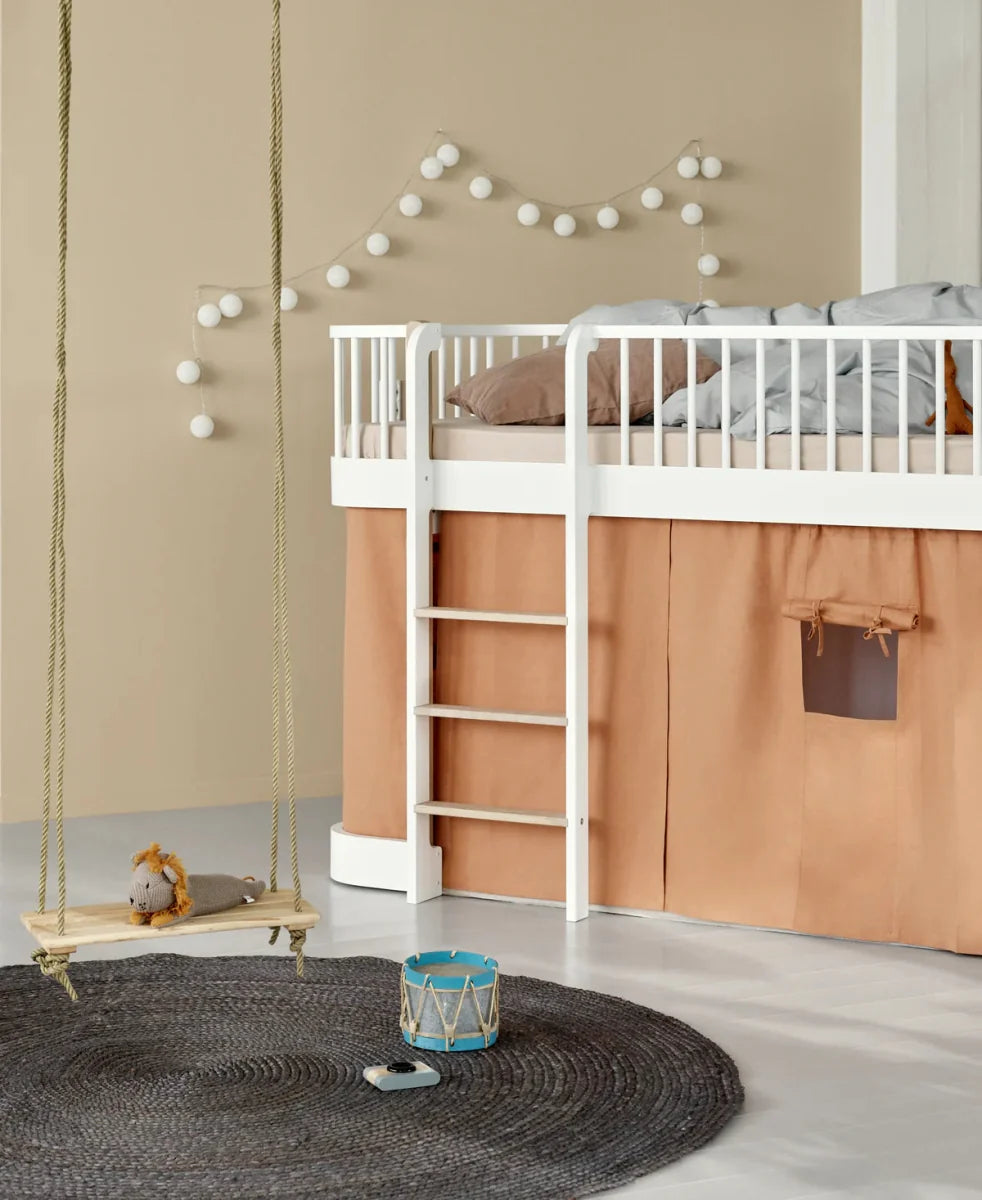 Lit superposé enfant 90x200 cm en bois avec design scandinave