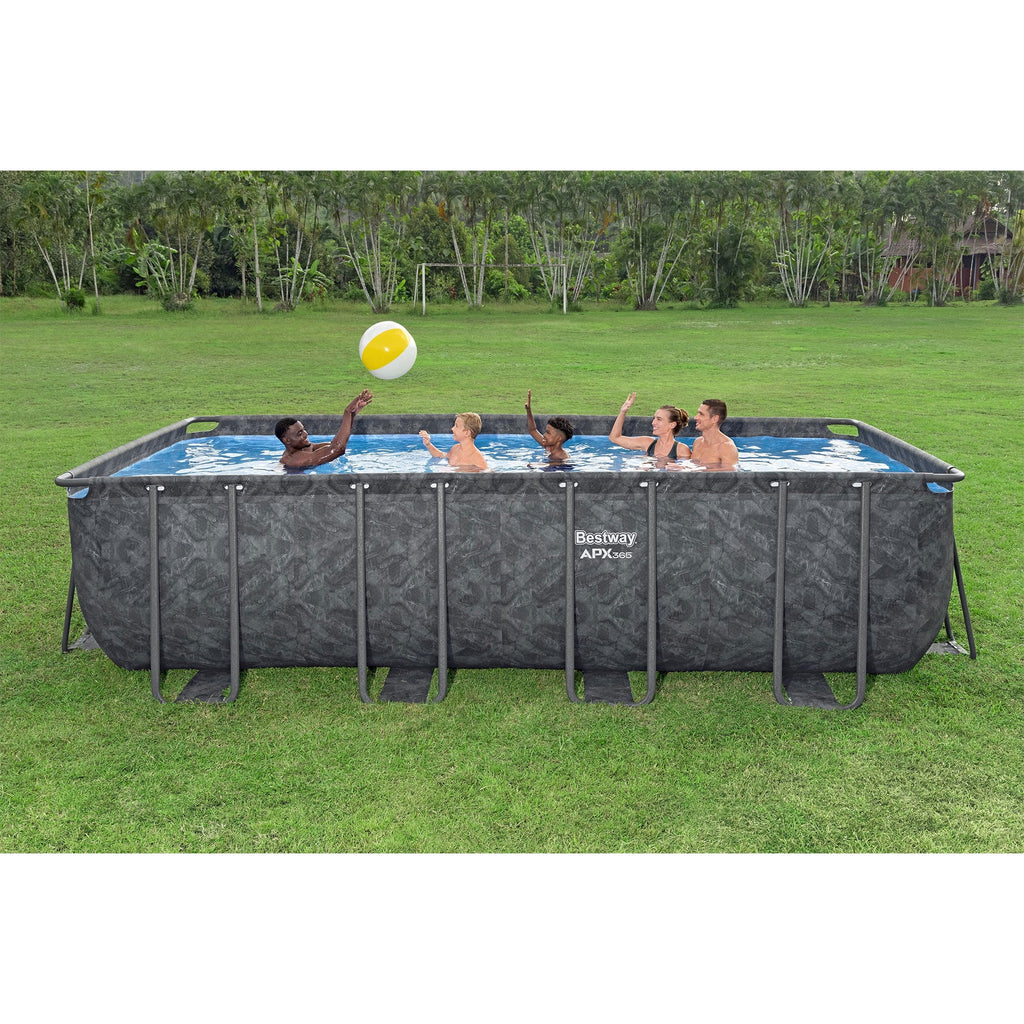 Bestway APX 365 31'4" x 16' x 52" Rectangular Above Ground Swimming Pool